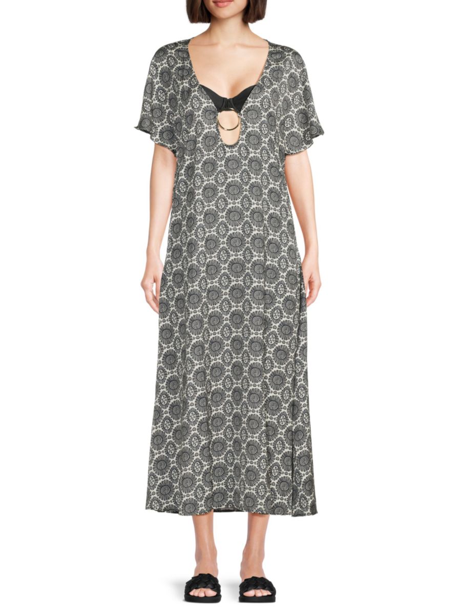 

Платье-макси с узором Solid & Striped, цвет Blackout