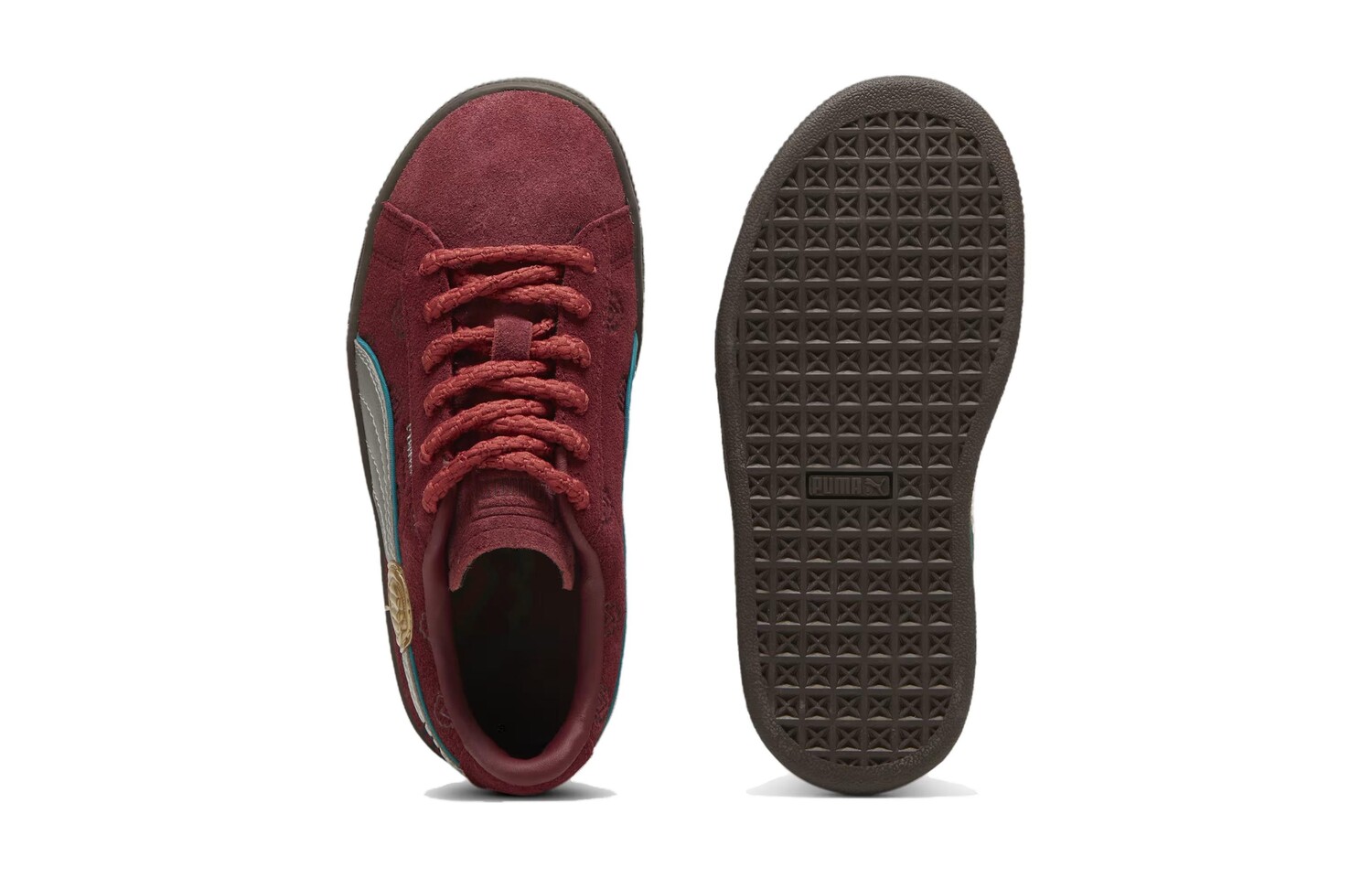 One Piece X Suede Little Kid «Пираты рыжих волос» Puma, красный — фото 4