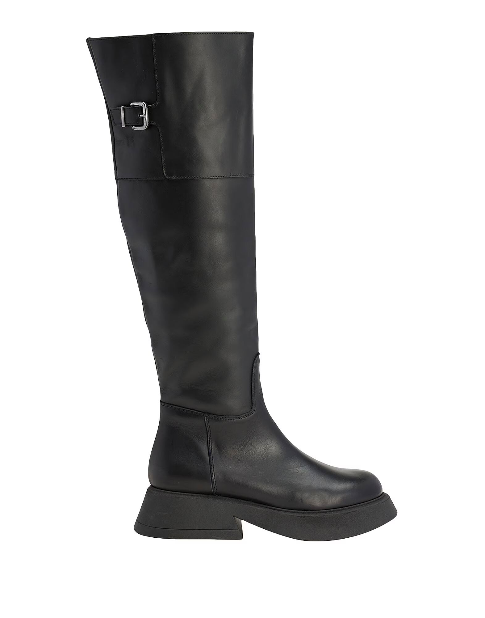 Ботинки Leather Over-The-Knee Boots With Buckle 8 By Yoox, черный