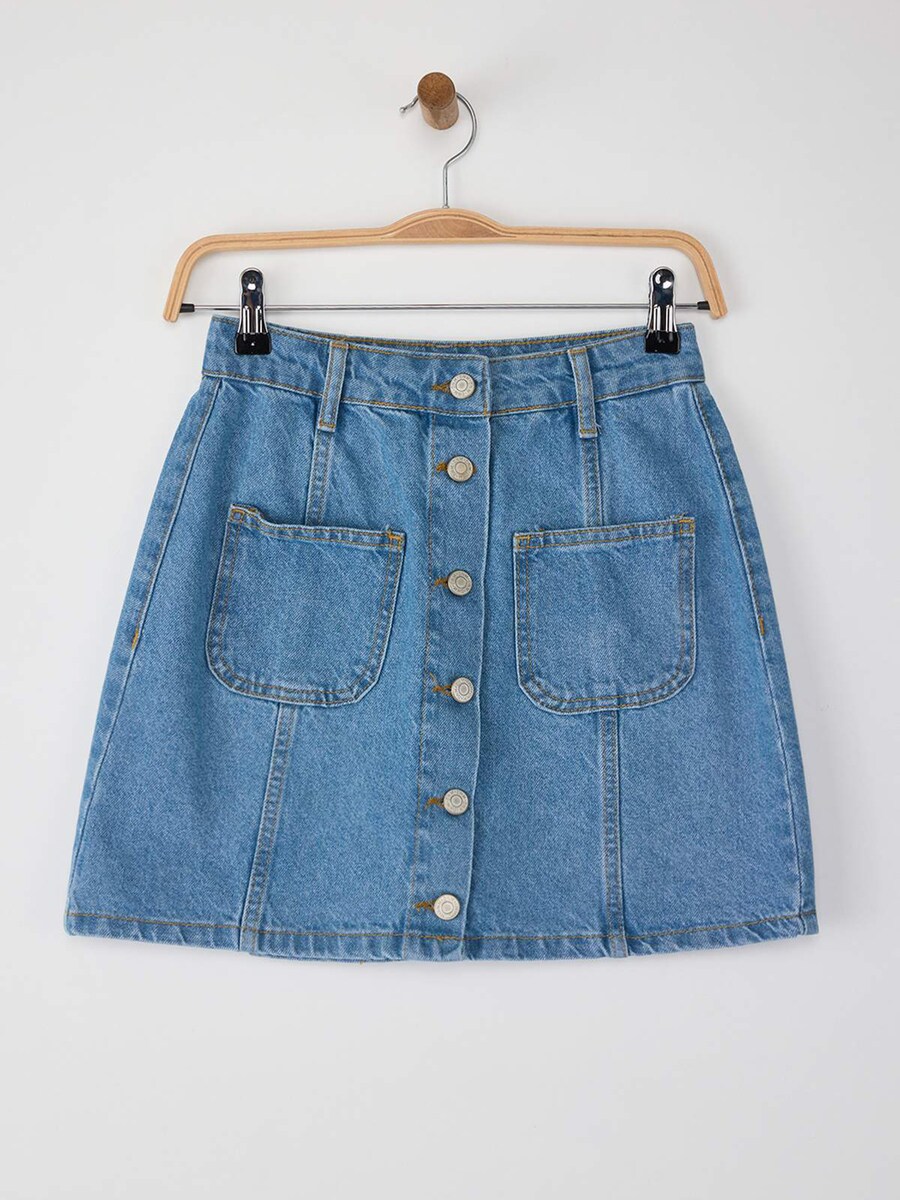 

Мини юбка Trendyol, Blue denim