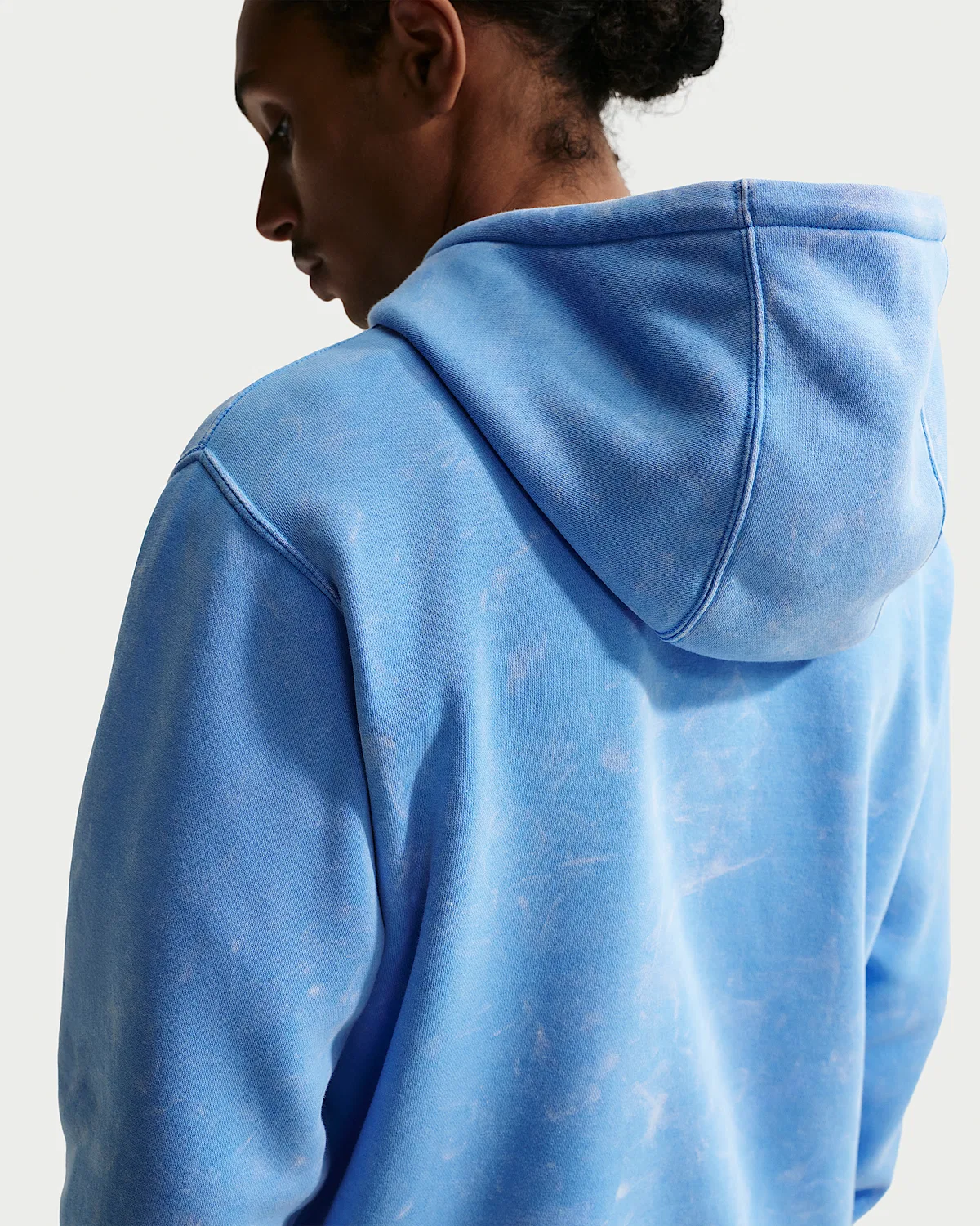 Мужская флисовая худи Nike Sportswear Club с эффектом состаривания, University Blue/University Blue — фото 2