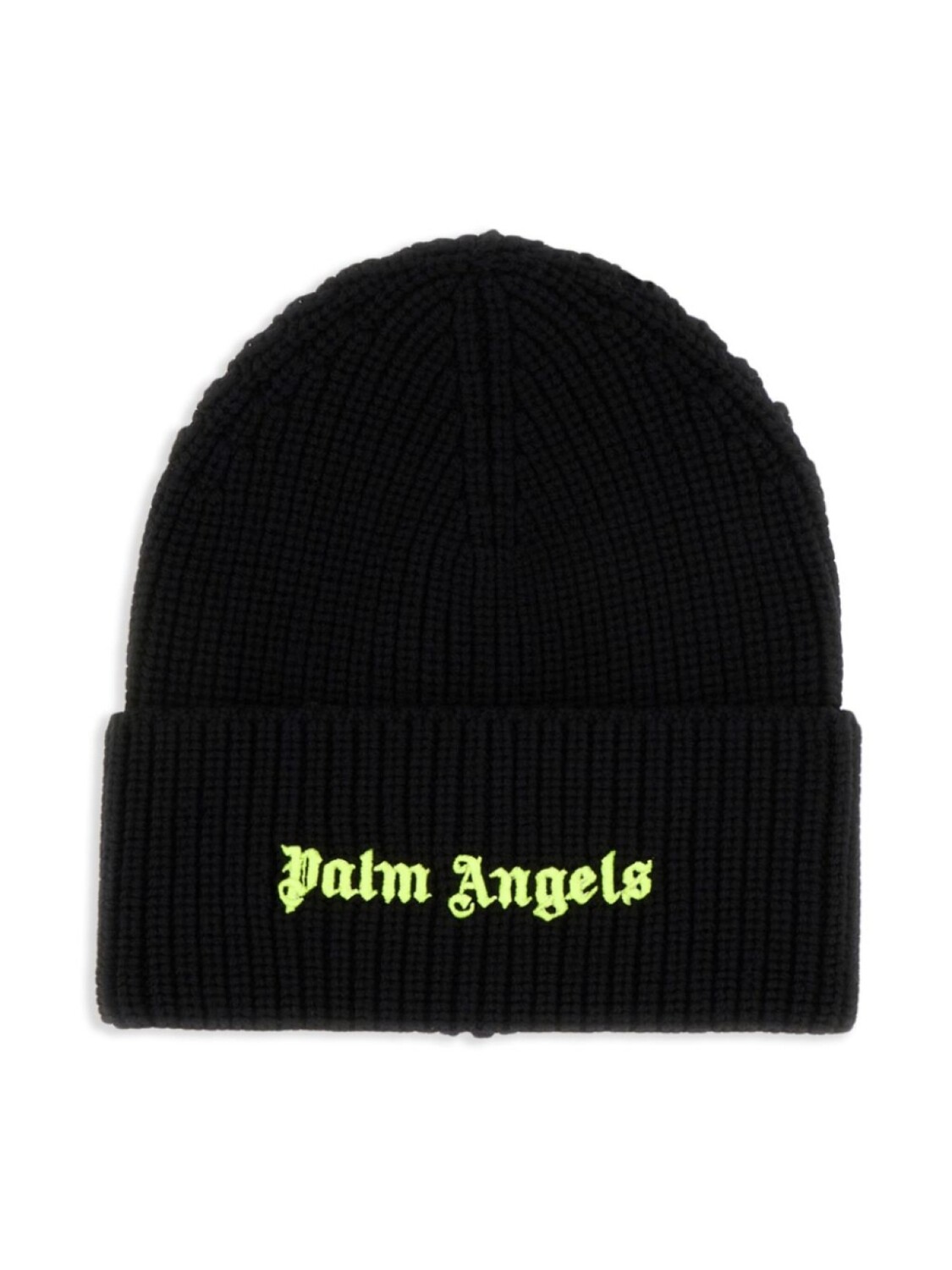 

Шапка с вышитым логотипом Palm Angels, черный