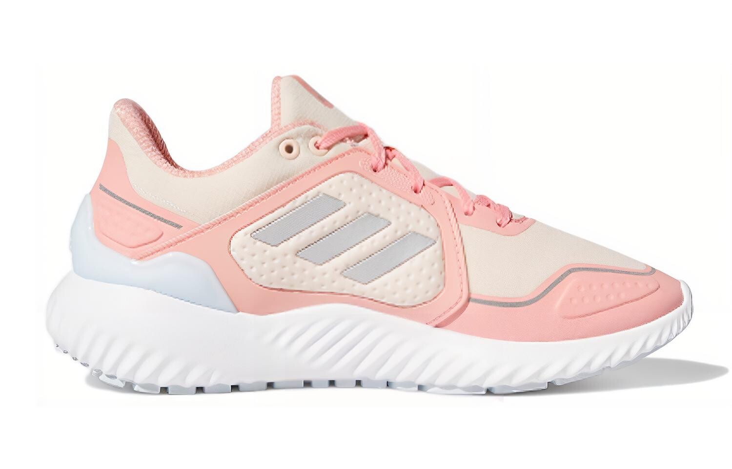 Кроссовки детские Climawarm Bounce GS Low-top розовые/белые/серебристые Adidas — фото 2