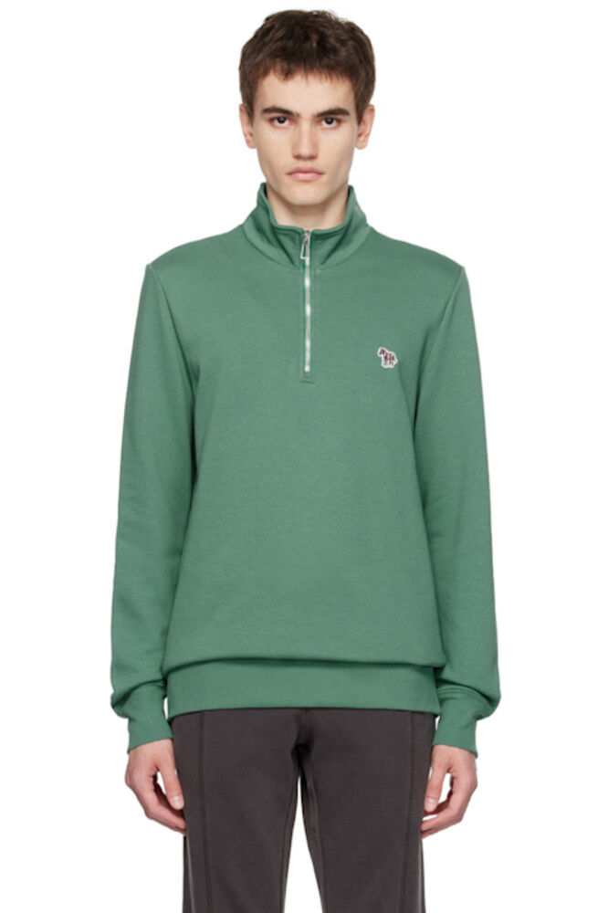 

Зеленый свитшот с полумолнией PS by Paul Smith