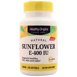 

Healthy Origins Подсолнечное масло E (400IU) 120 софтгелей