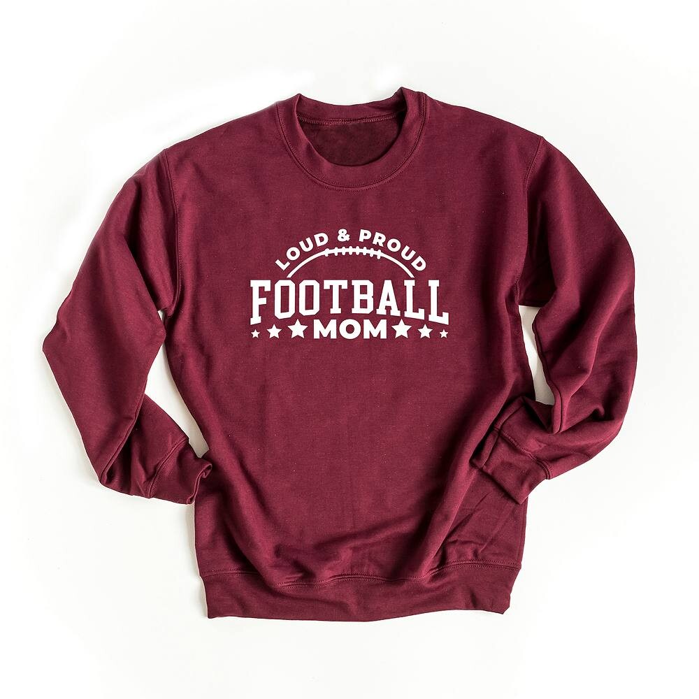 

Толстовка Proud Football Mom Simply Sage Market, цвет Maroon