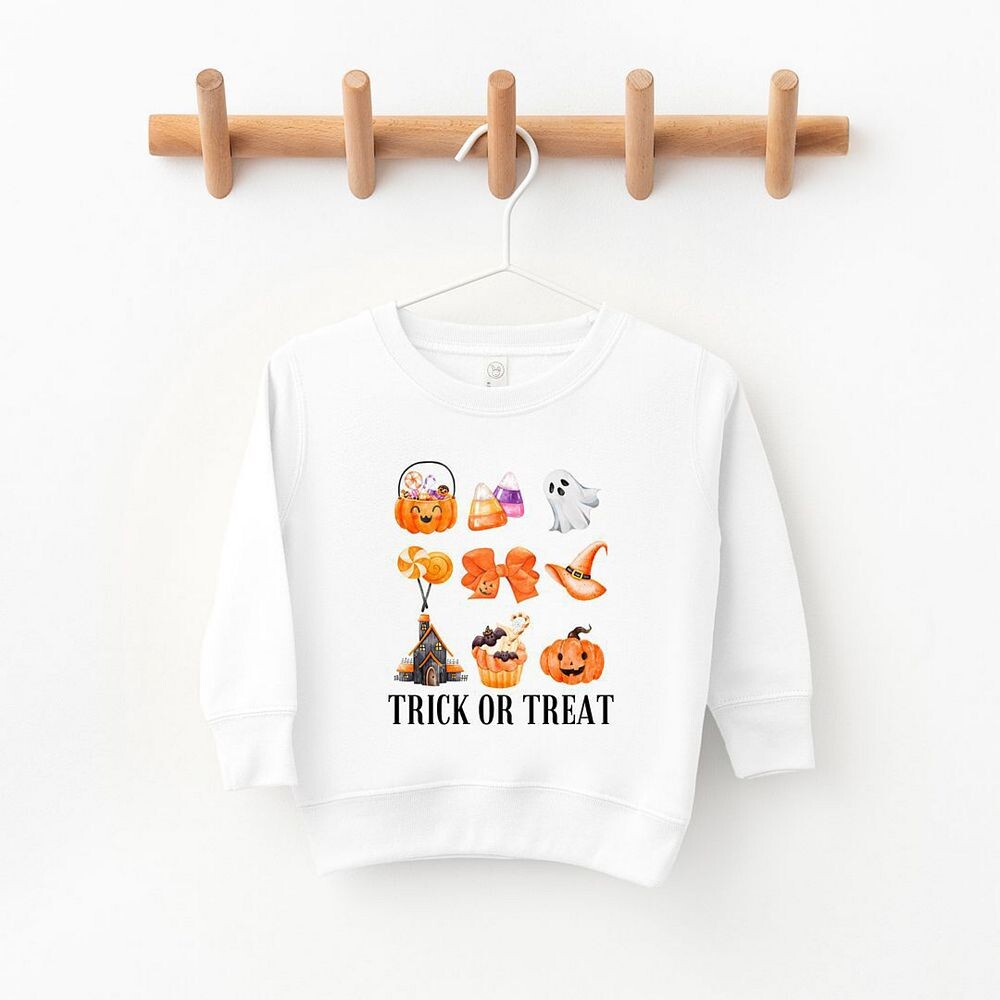 Толстовка с рисунком для малышей Trick Or Treat Chart The Juniper Shop, цвет Natural — фото 2