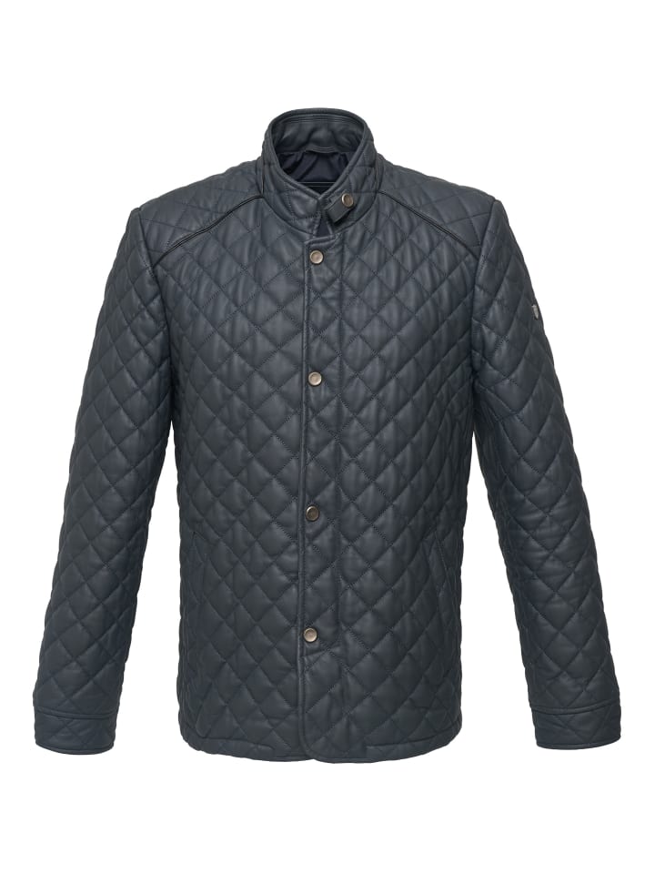

Кожаная куртка Pierre Cardin, цвет dark blue - dunkelblau