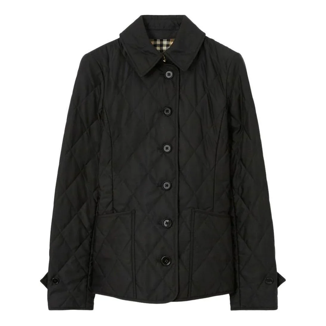 Куртка Burberry женская стеганая терморегулируемая, черный
