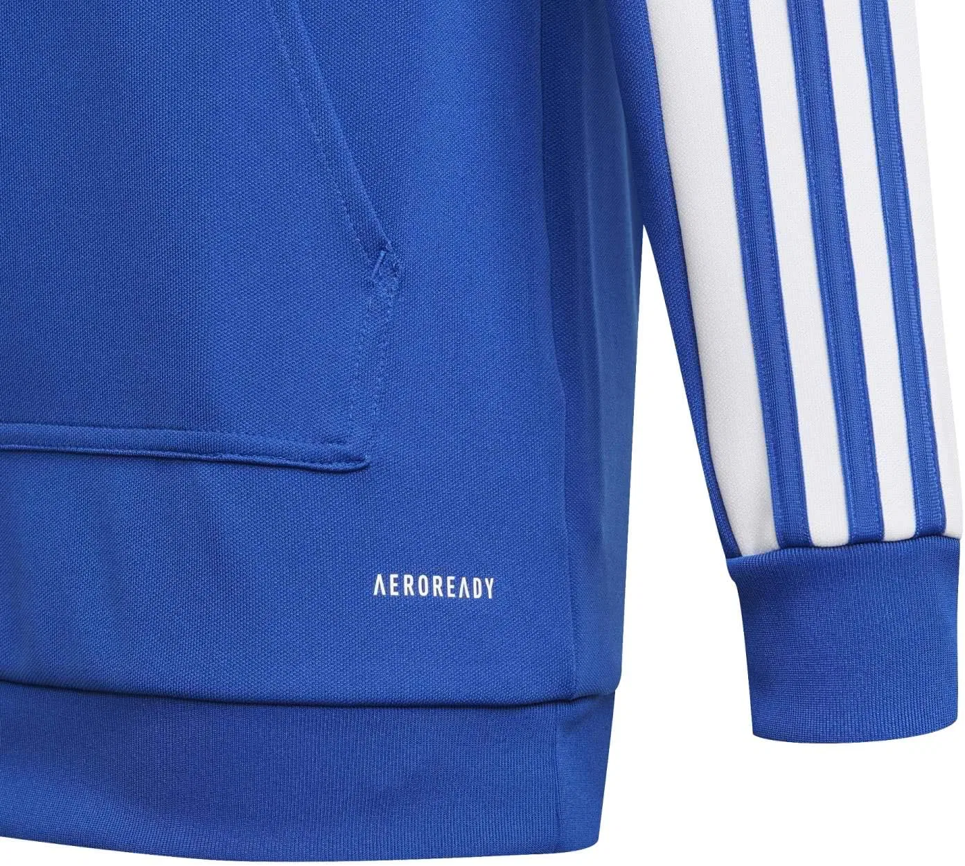 Детская толстовка с капюшоном adidas Squadra 21, Royal Blue / White — фото 3