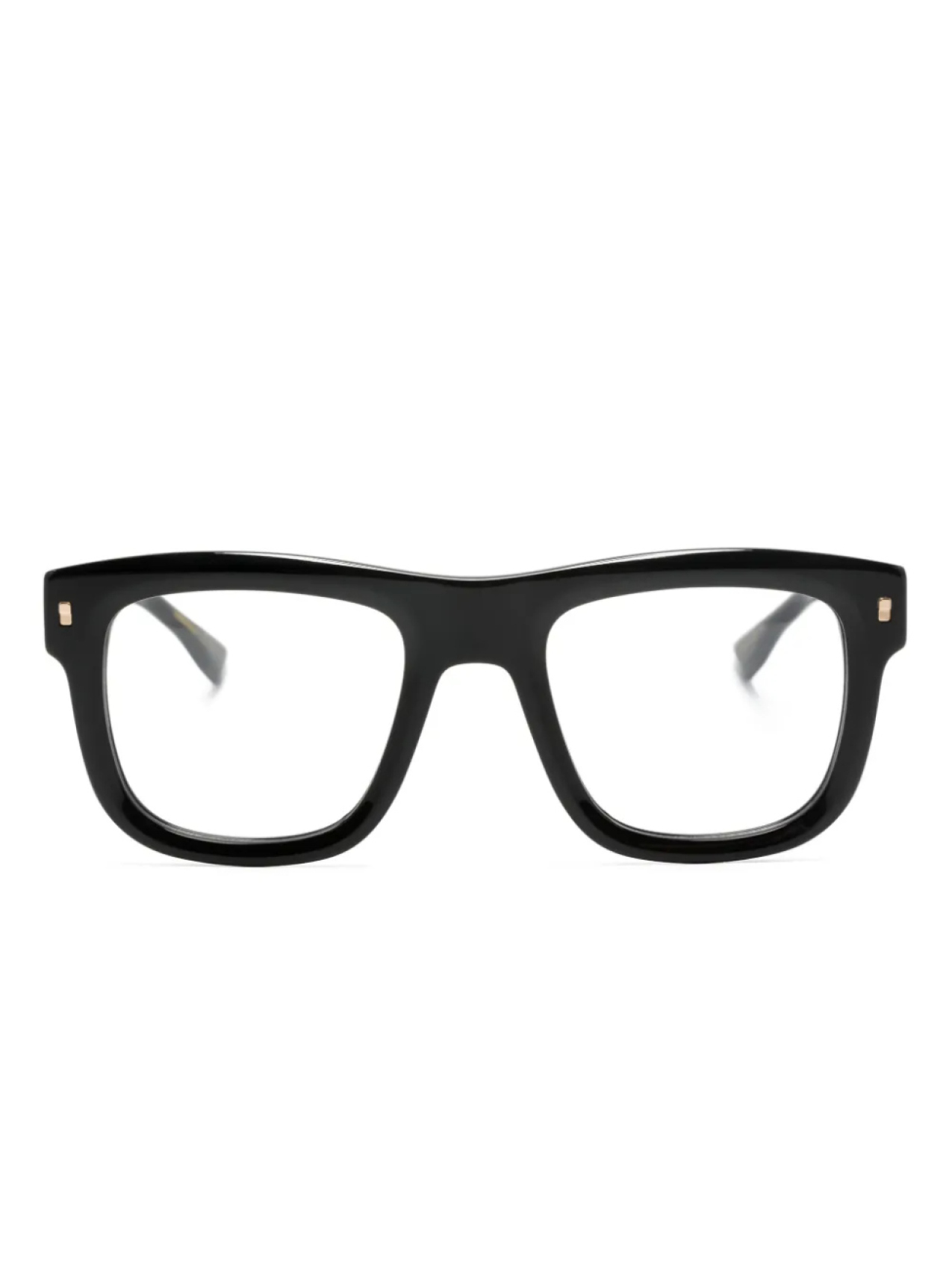 

DSQUARED2 EYEWEAR очки в квадратной оправе с тисненым логотипом, черный