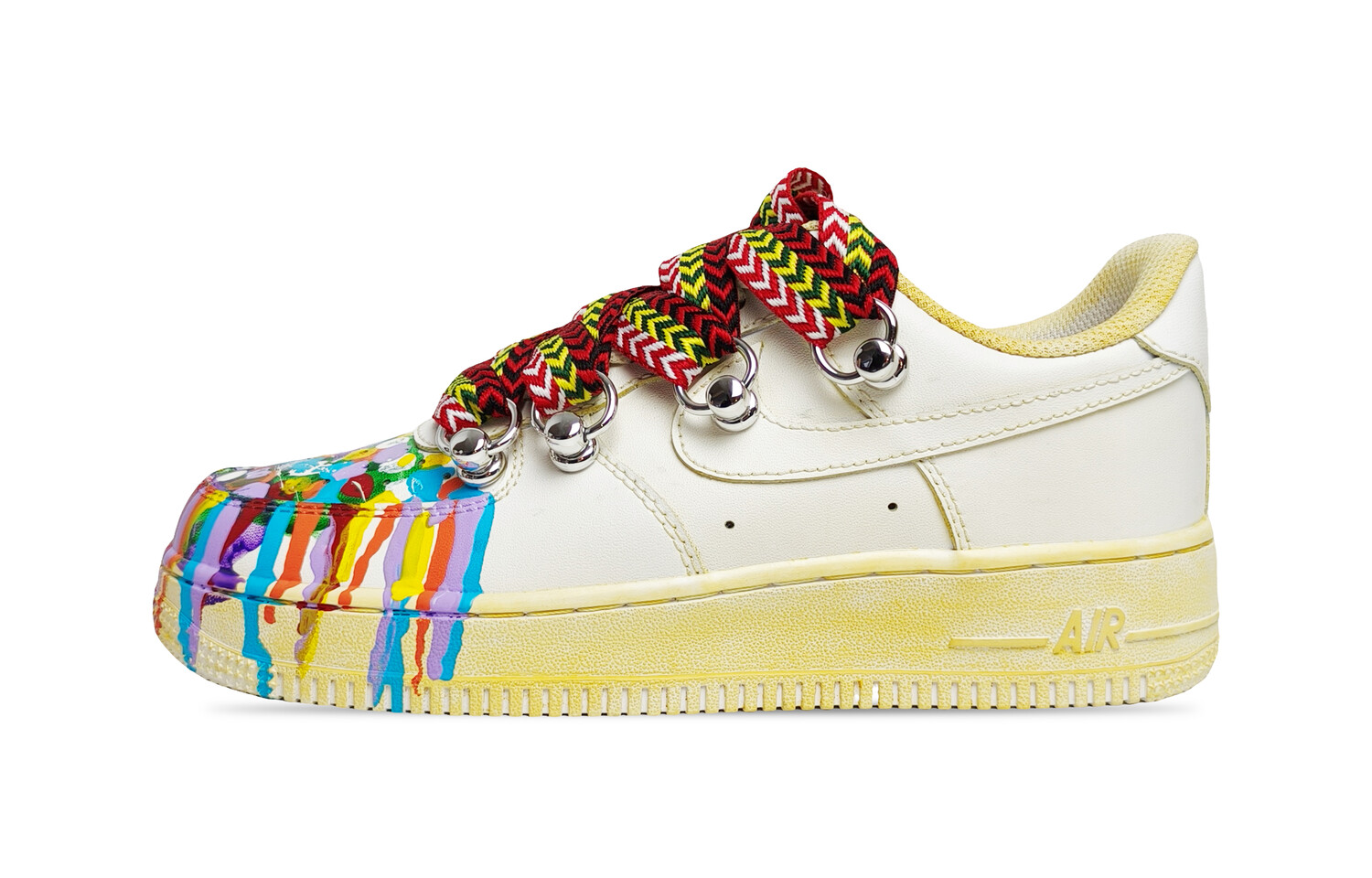 

Кроссовки Nike Air Force 1 Skateboarding Shoes Men Mid-top Multicolor, золотой, Желтый, Кроссовки Nike Air Force 1 Skateboarding Shoes Men Mid-top Multicolor, золотой