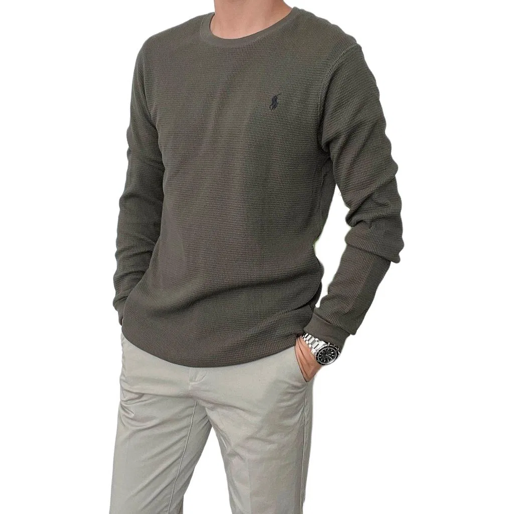 Свитер SS26 Classic Version Men's Polo Ralph Lauren, Olive Green — фото 3