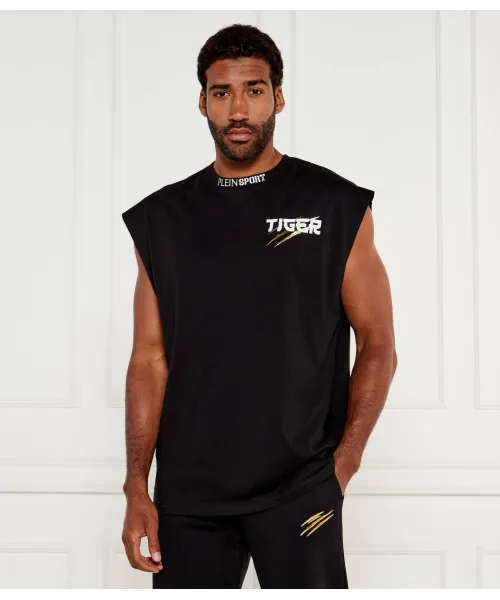 

Майка тигр токио Regular fit Plein Sport, черный