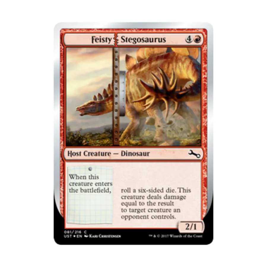 

CCG Злющий стегозавр (клавиша C), MTG - Unstable