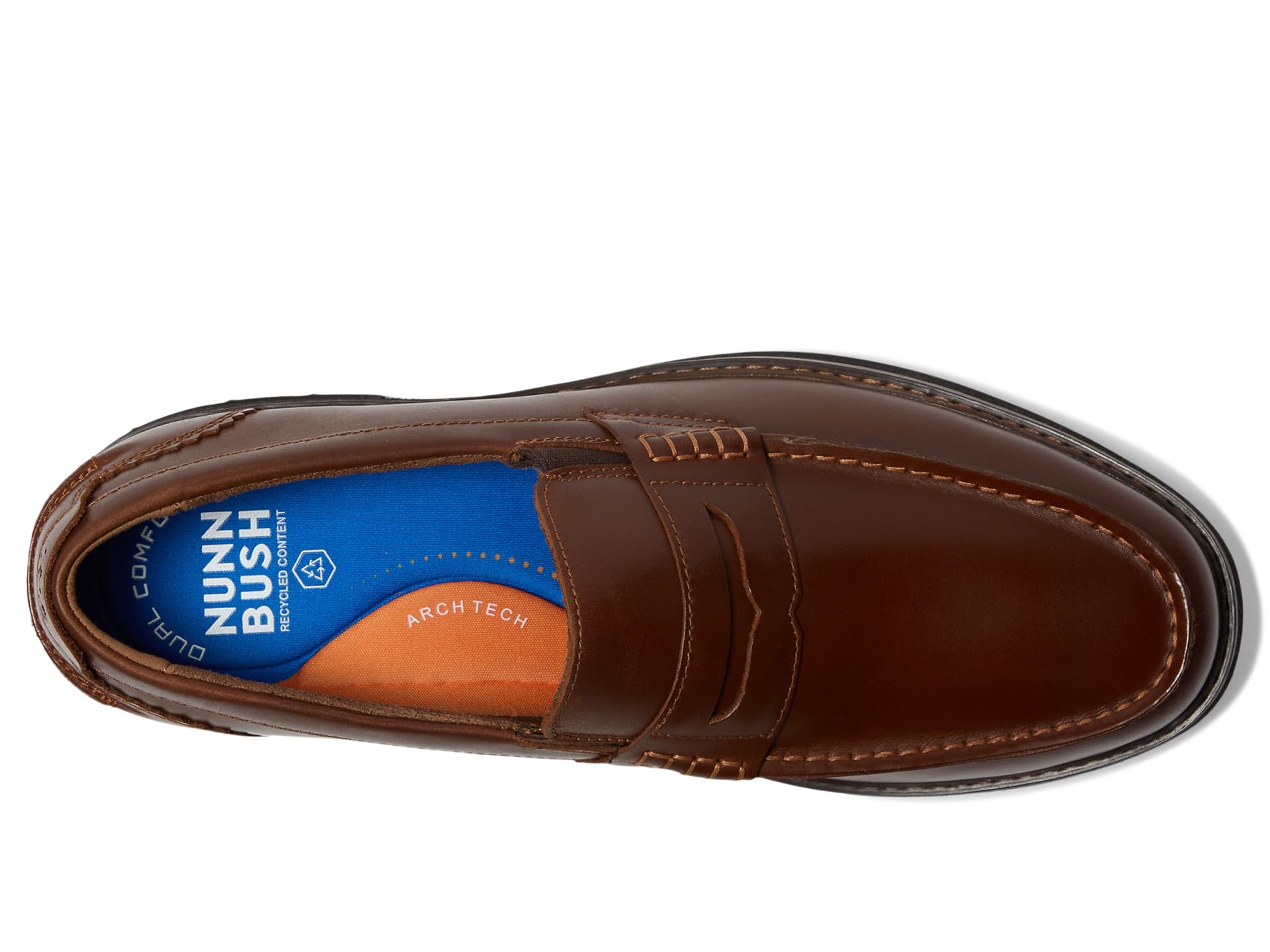 Лоферы Nunn Bush Odin II Moc Toe Penny Loafer Lightweight and Comfortable Slip-On, цвет Cognac — фото 2
