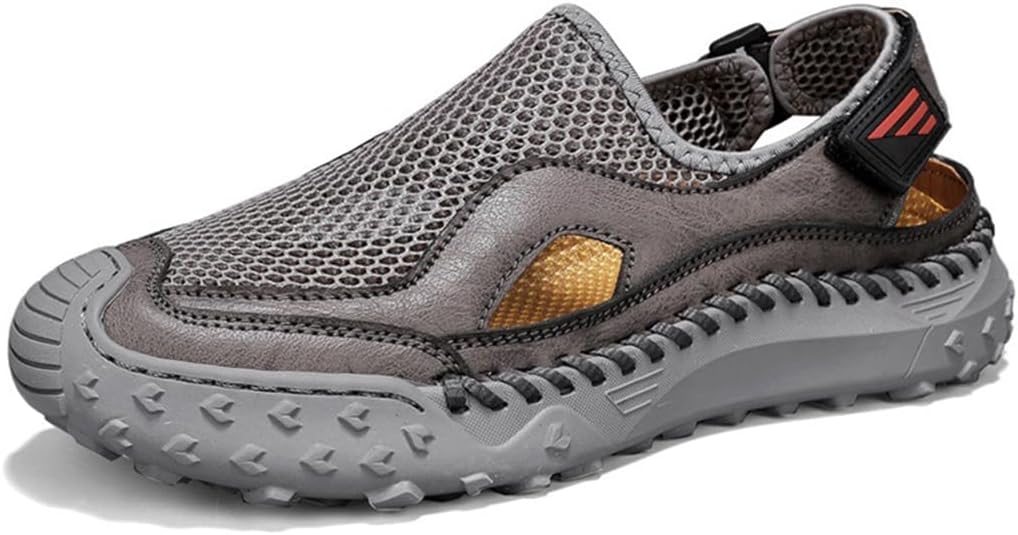 

Мужские сандалии Rojeam, нескользящие рыбачьи сандалии, летняя обувь для путешествий, пляжа и повседневной носки, серый