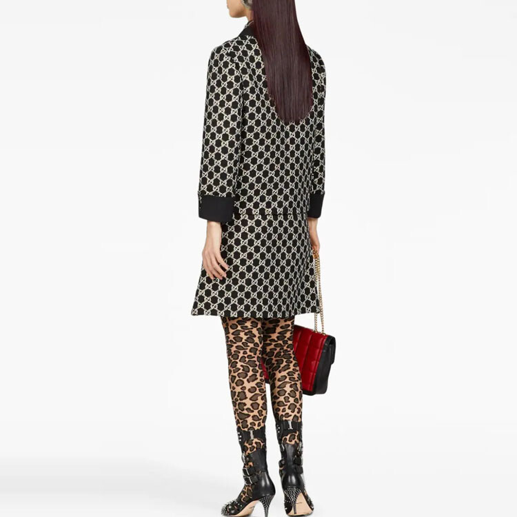 Юбка женская Gucci классическая, элегантный крой, черный — фото 4