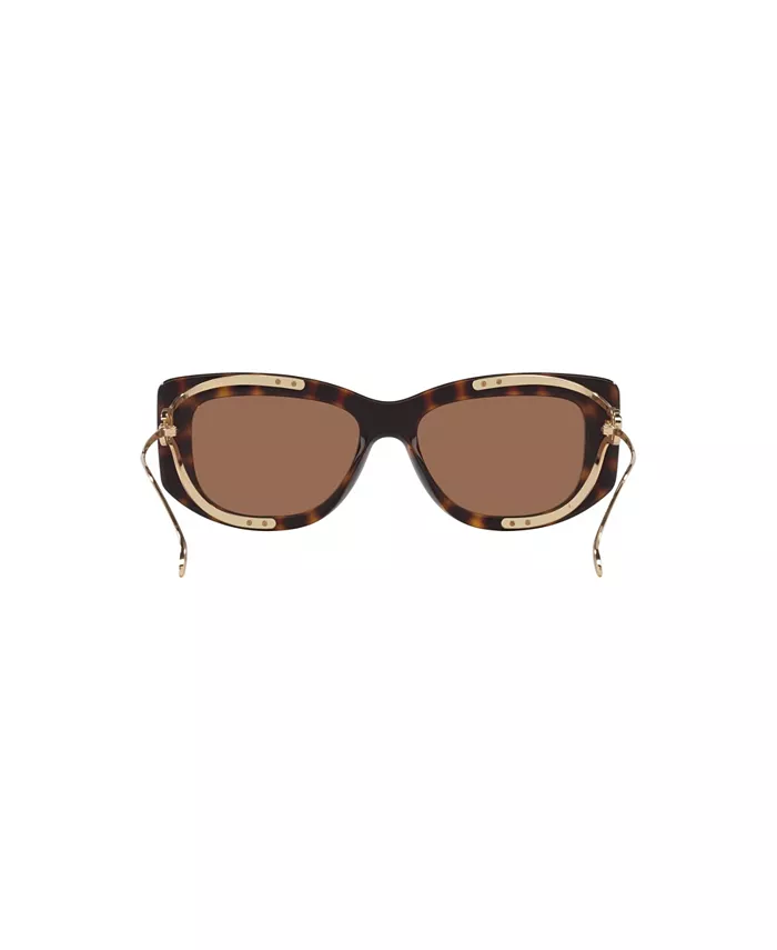 Женские прямоугольные солнцезащитные очки, GG1566S GC002272 Gucci, коричневый — фото 4