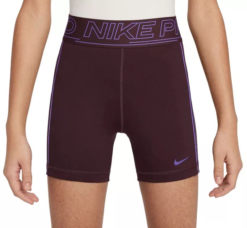 

Шорты Nike для девочек Pro Dri-FIT Sport 3 дюйма, цвет Burgundy Crush