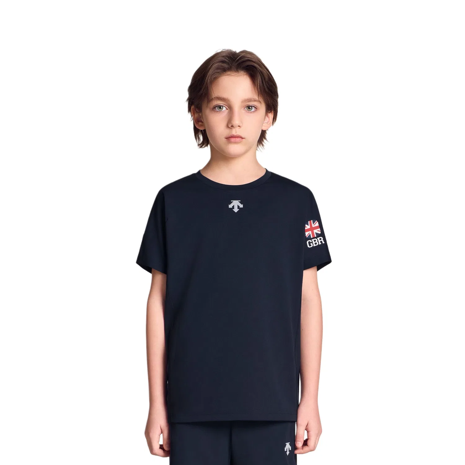 Футболка детская с круглым вырезом DESCENTE Navy Blue