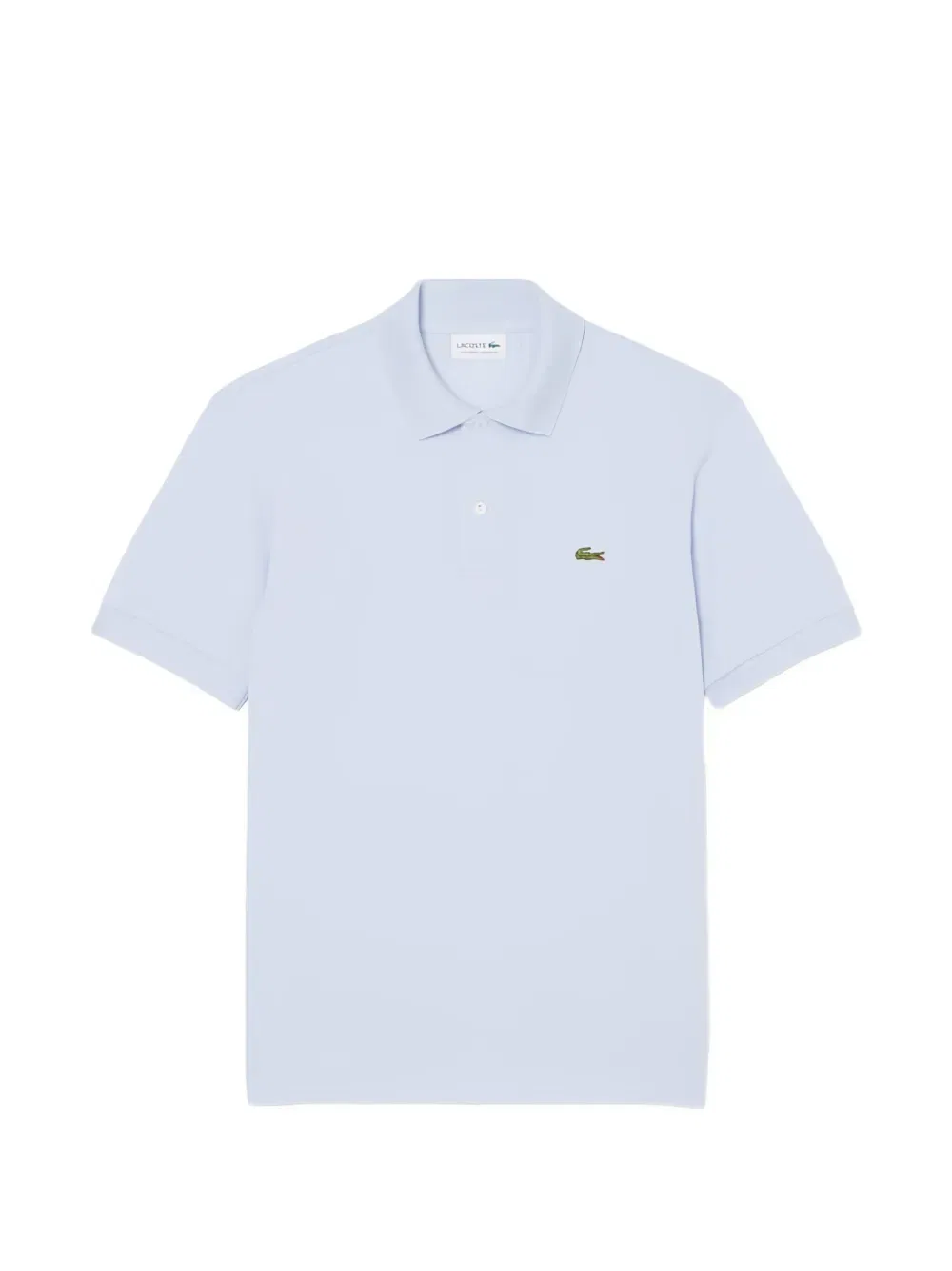 Поло с двумя пуговицами и нашивкой с логотипом Lacoste, синий