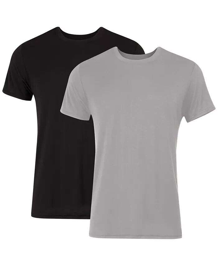 

Футболка Originals Ultimate Men's SuperSoft Crewneck, черная/серая, 2 шт. в упаковке Hanes, мультиколор
