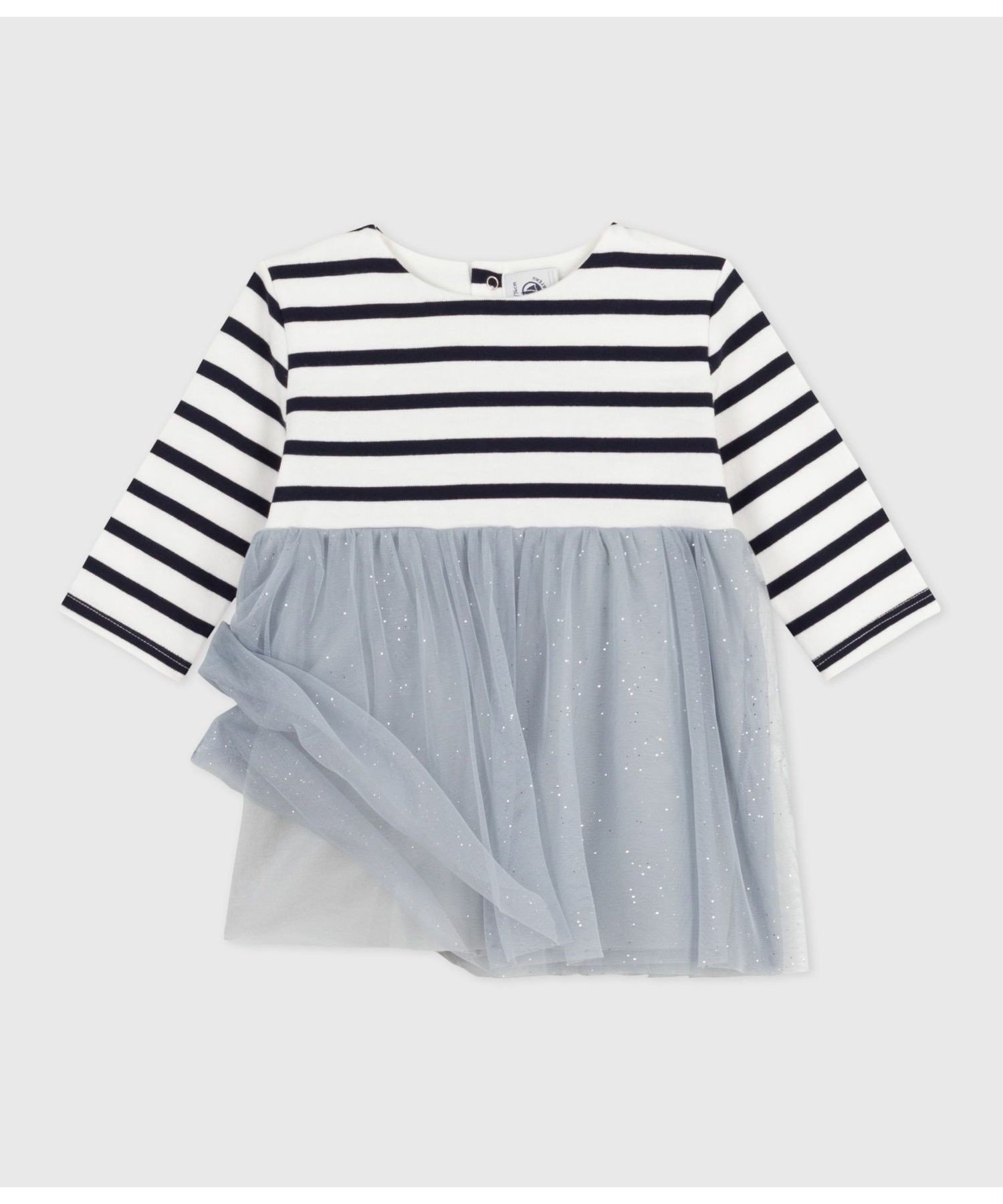 Платье один кусочек Petit Bateau, Gray/Multicolor — фото 2