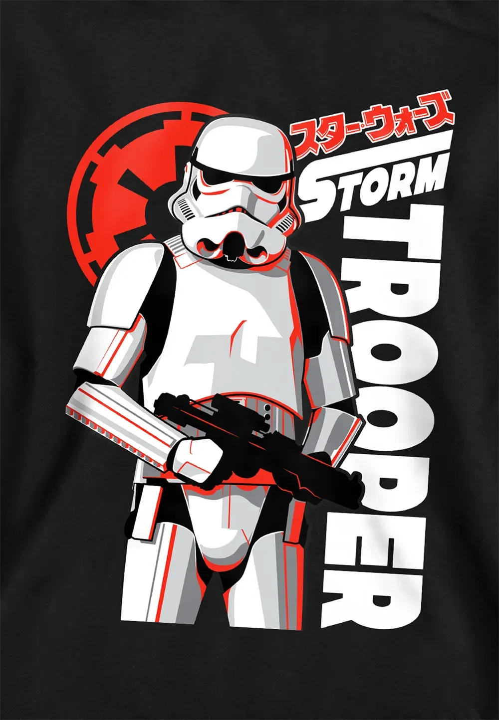 Детский худи Disney Star Wars Stormtrooper Manga, черный — фото 2