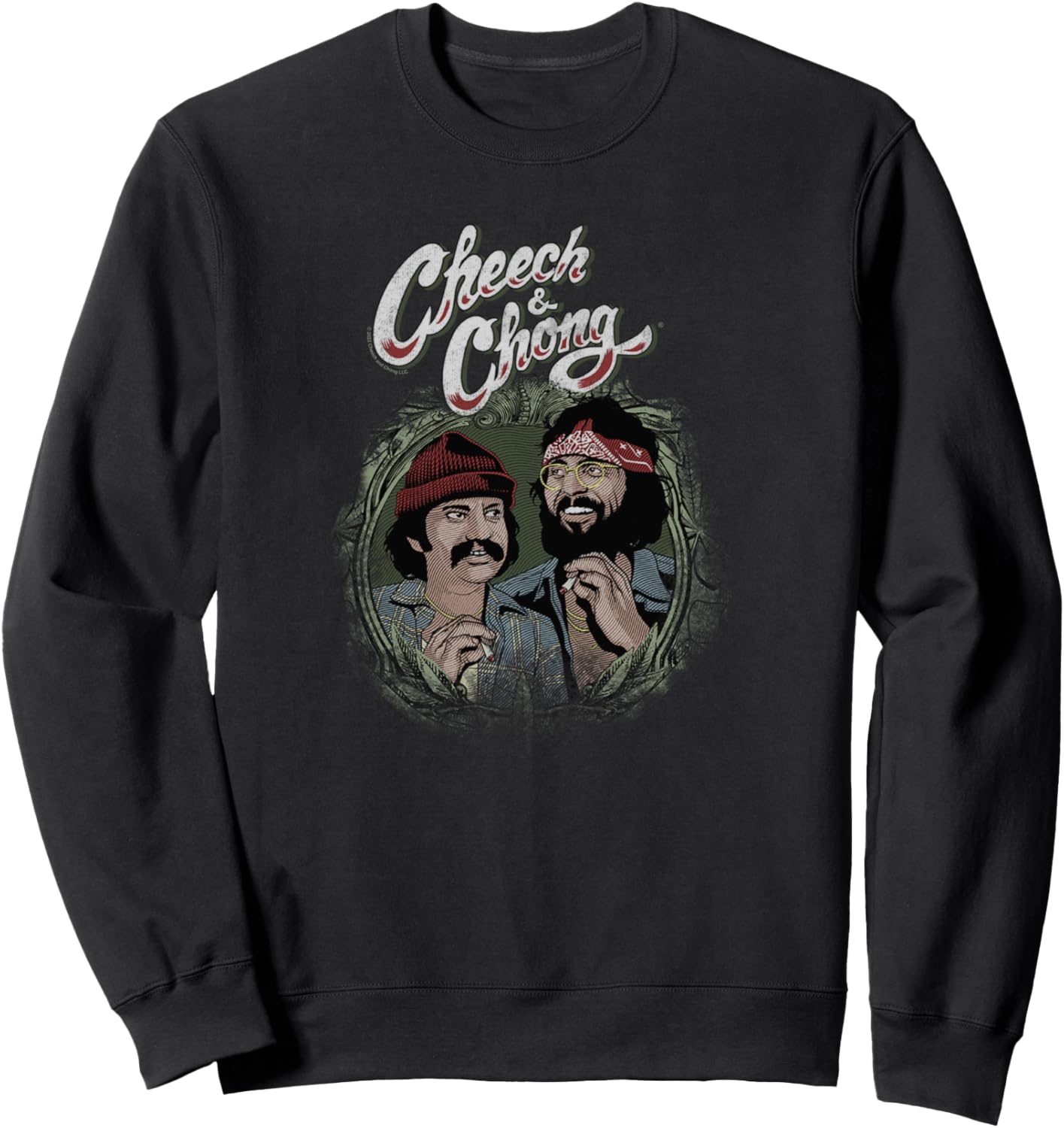 

Толстовка с классическим логотипом Cheech & Chong, выполненным в стиле «потертости», черная, Черный, Толстовка с классическим логотипом Cheech & Chong, выполненным в стиле «потертости», черная