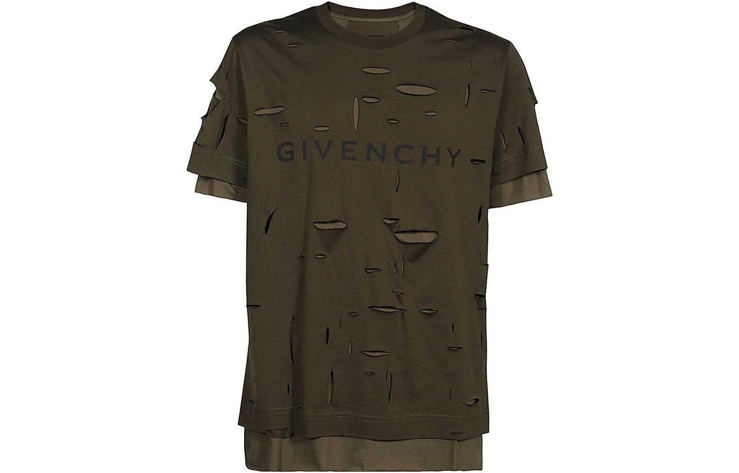 

Футболка мужская зеленая Givenchy, зеленый