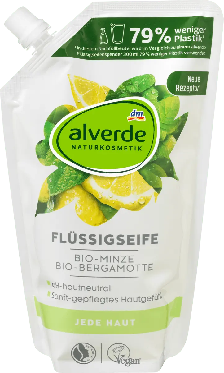 

Жидкое мыло органическая мята органический бергамот NF 500 мл alverde NATURKOSMETIK