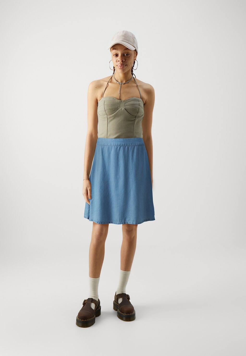 

Джинсовая юбка ONLLISA PEMA ELAS SHORT SKIRT ONLY, светло-голубой
