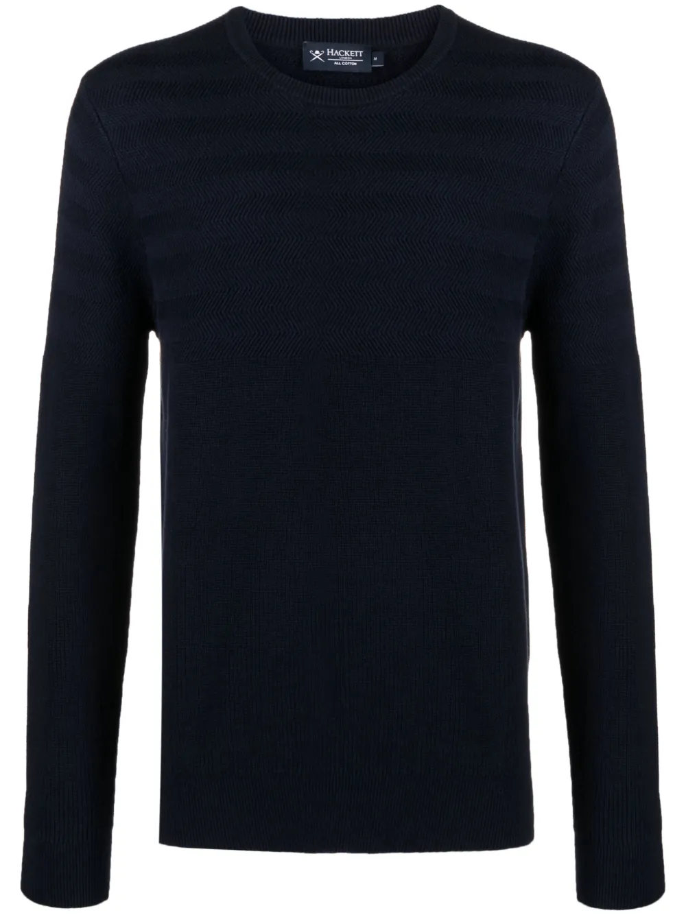 

Джемпер с узором в елочку Hackett, синий