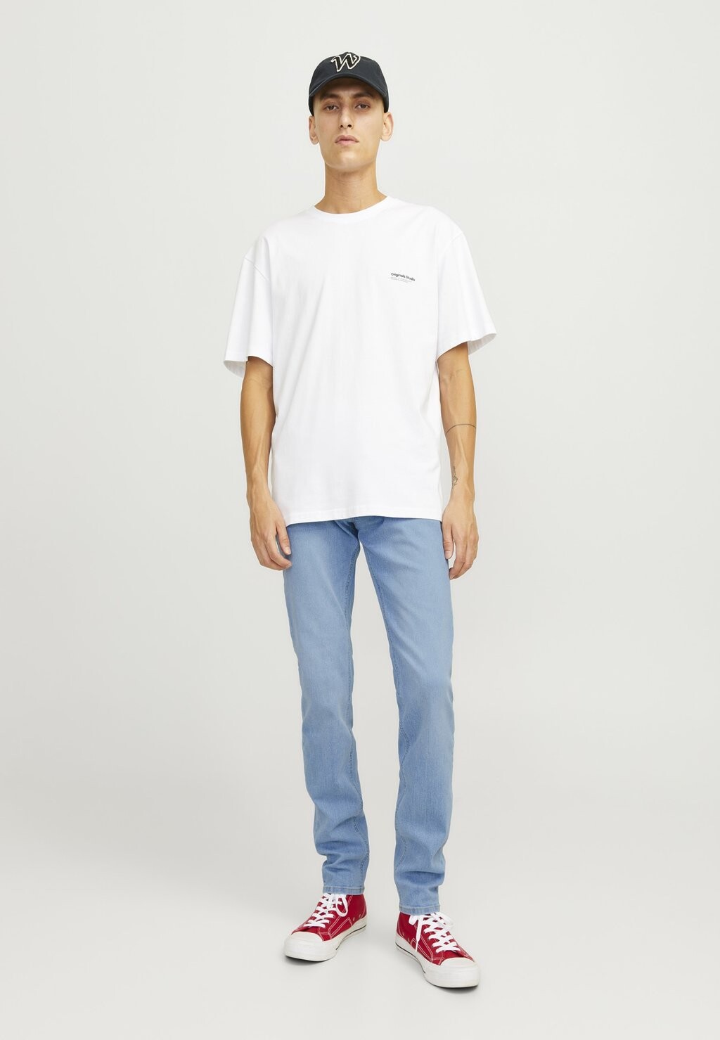

Джинсы скинни JJILIAM JJORIGINAL Jack & Jones, синий деним