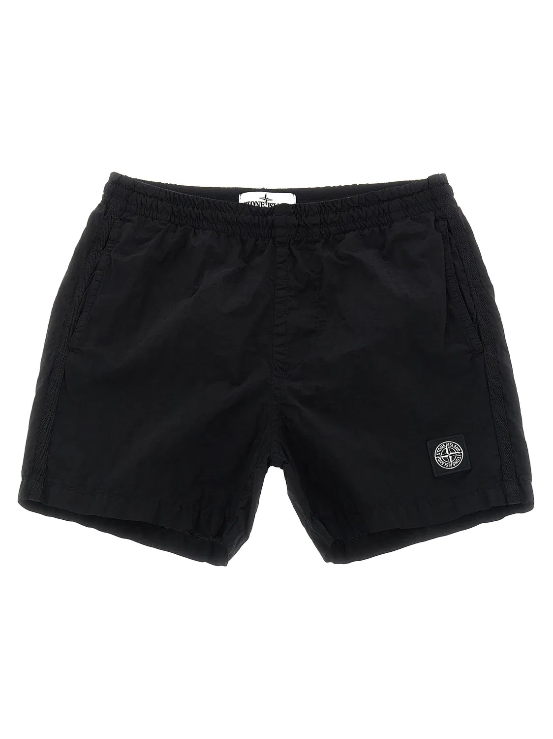 Плавки с логотипом «Компас» Stone Island Junior, черный