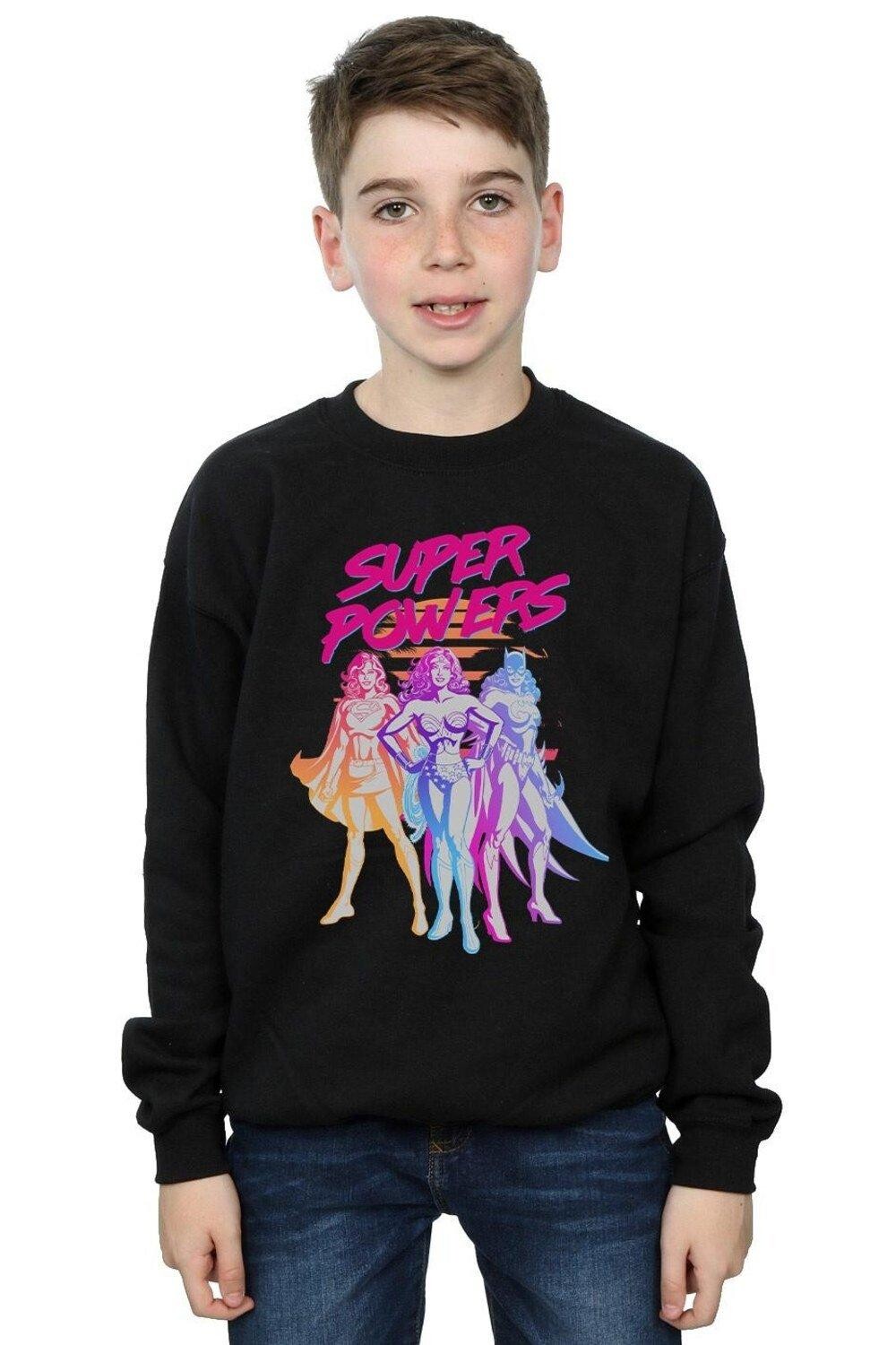 

Толстовка Super Powers Neon Tropics DC Comics, черный