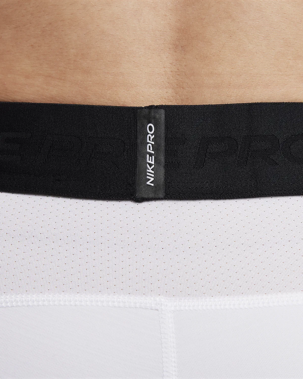 Мужские тайтсы Nike Pro Warm, White/Black — фото 3