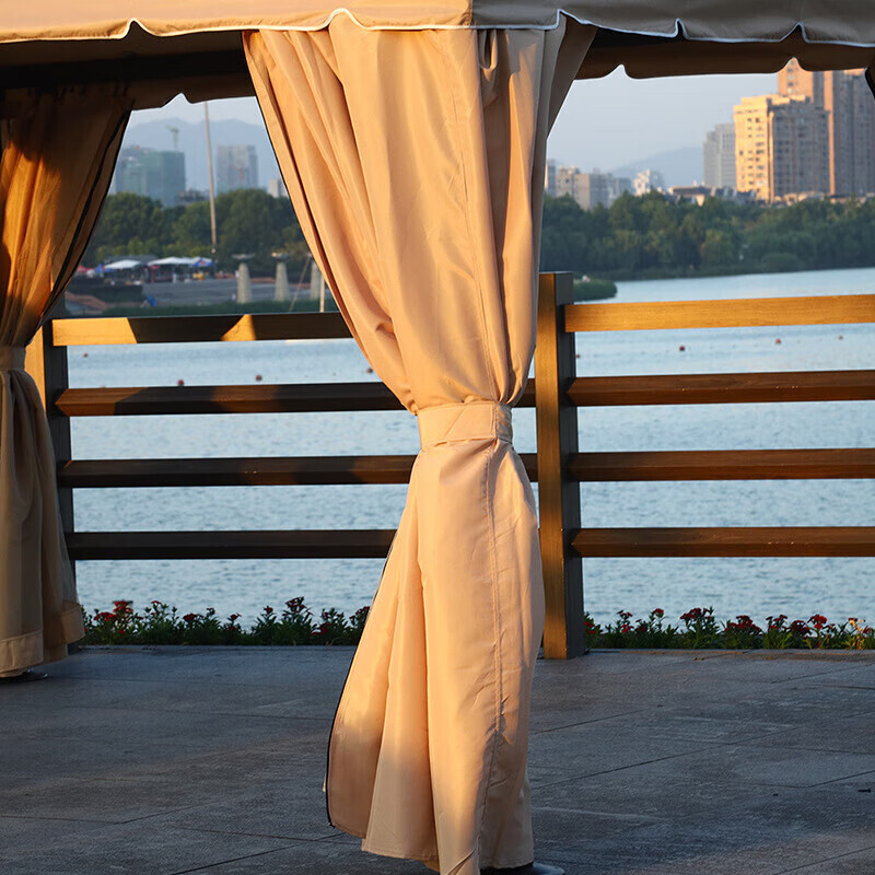 

Jingdian Guangnian Римский тент садовый тент 25x25 классическая модель с двойными сторонами, включая двойные шторы