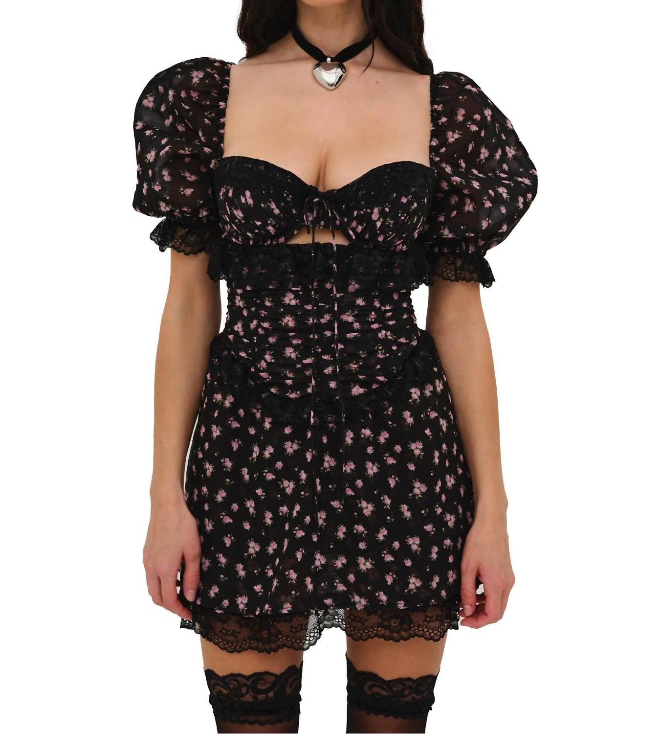 

Мини-платье Noa черного цвета for Love & Lemons