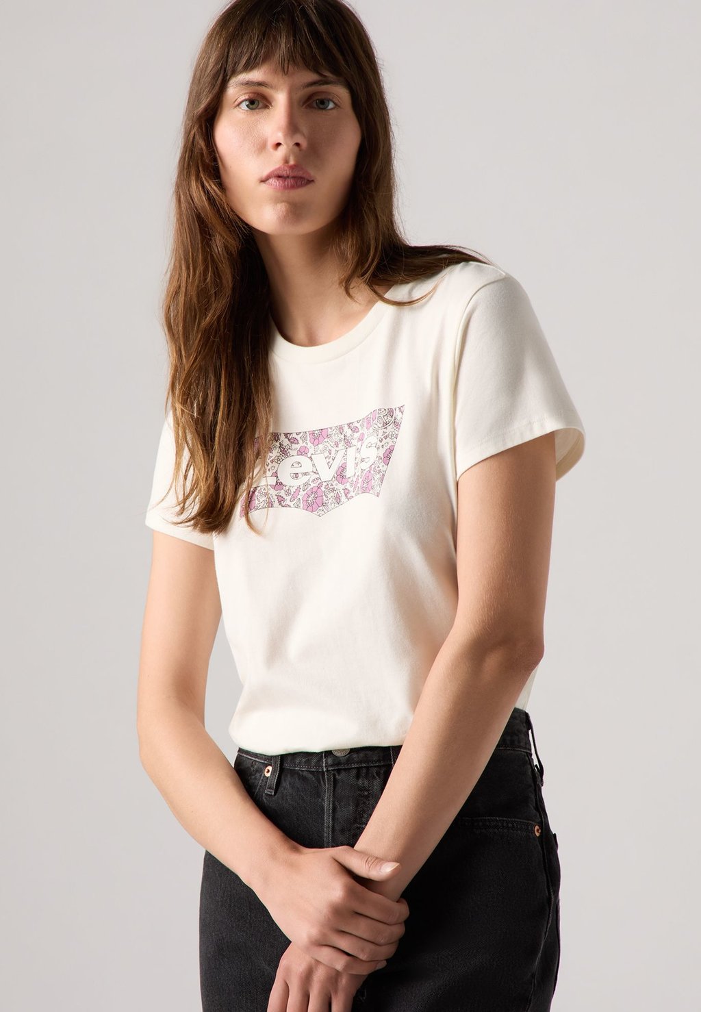

Футболка с принтом THE PERFECT TEE Levi's, слоновая кость