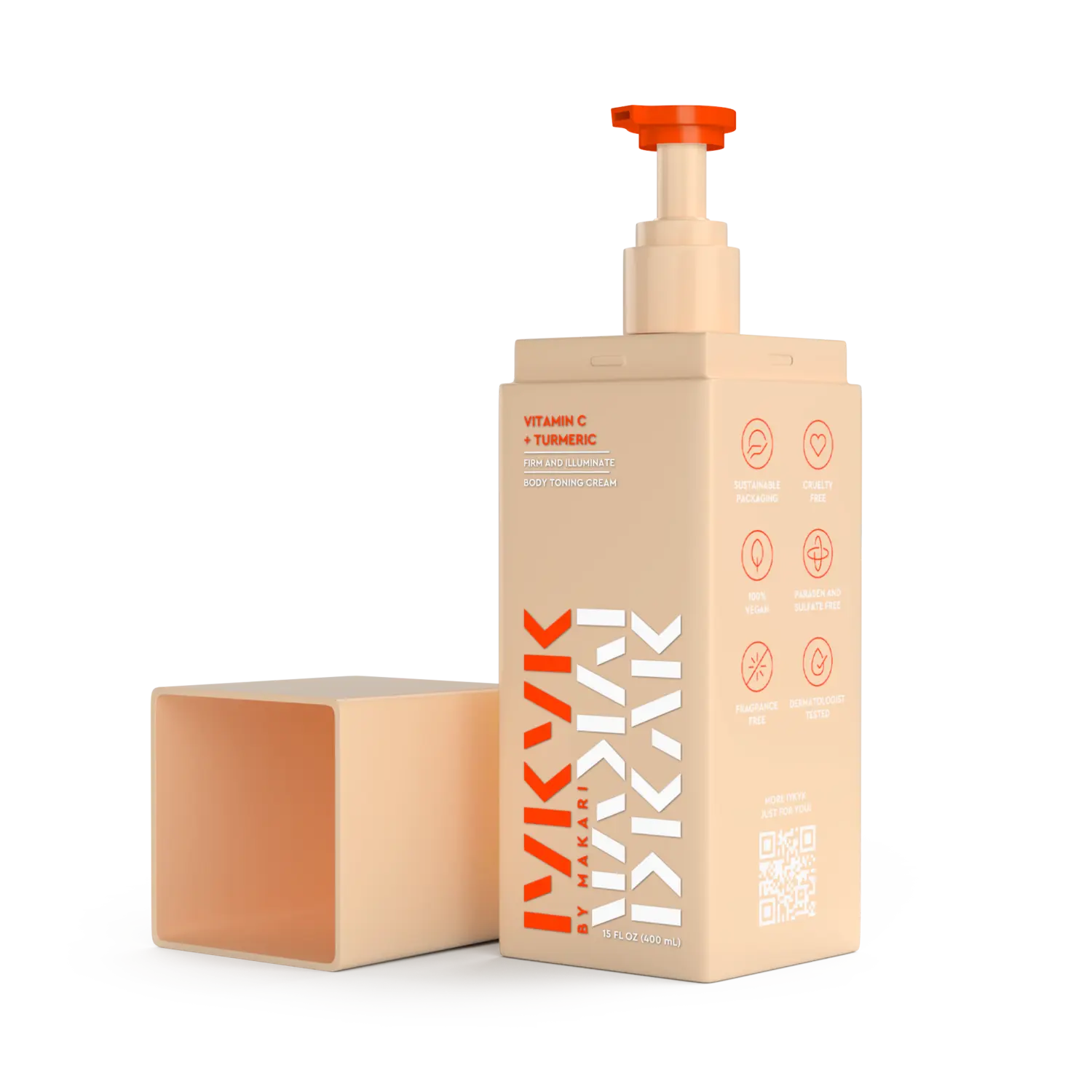 

Тонизирующий крем для тела с витамином С и куркумой Makari