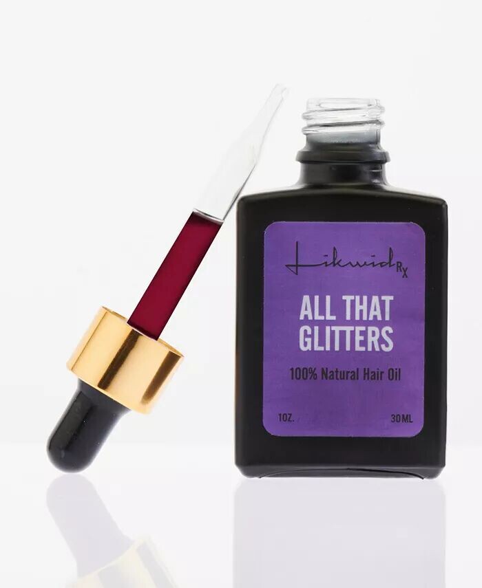 

100% натуральное масло для волос All That Glitters, 1 унция Likwid Rx, цвет Purple
