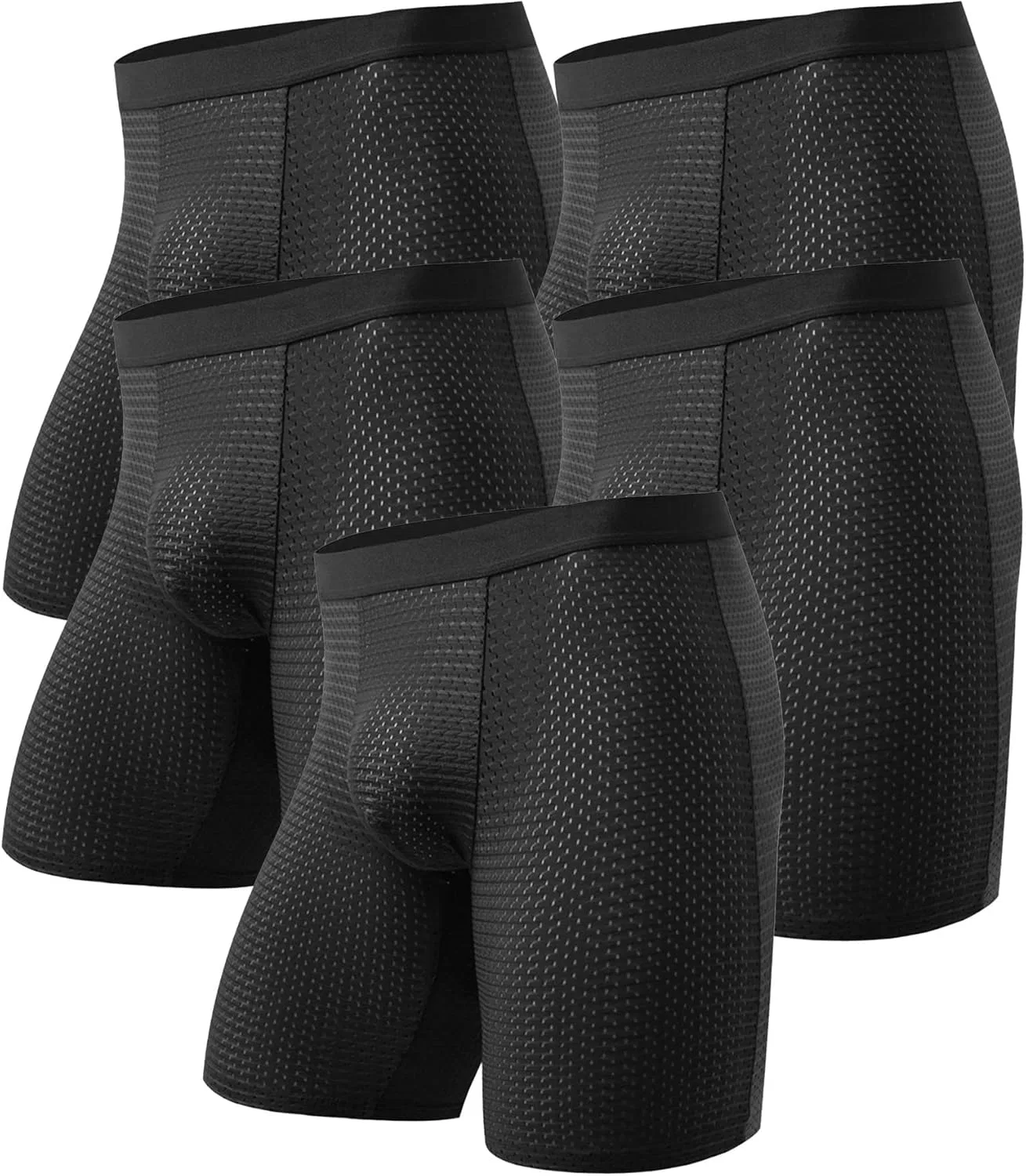 Боксеры спортивные трикотажные Black 5pc