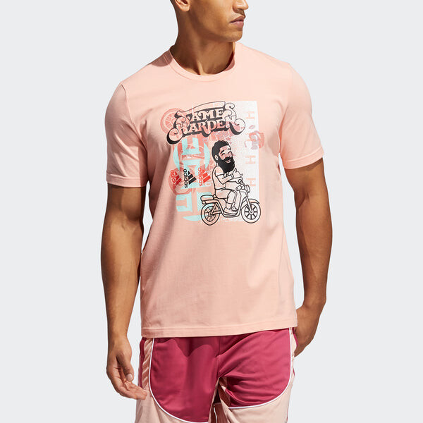 Футболка hdn avatar sc баскетбол athleisure casual sports короткий рукав Adidas, красный — фото 4