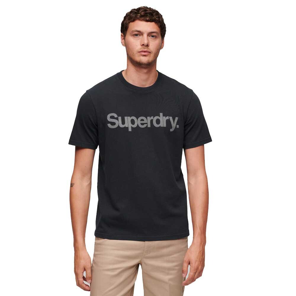 

Футболка с коротким рукавом Superdry Core Logo City, черный