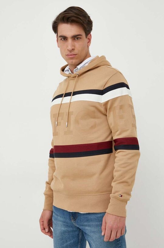 

Хлопковая толстовка Tommy Hilfiger, бежевый