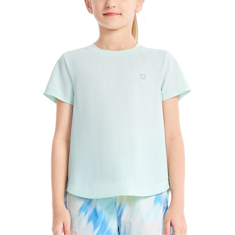 Футболка light mugwort green для подростков FILA KIDS, зеленый — фото 3