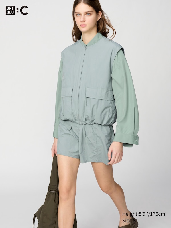 

Жилет с застежкой-молнией Uniqlo, зеленый