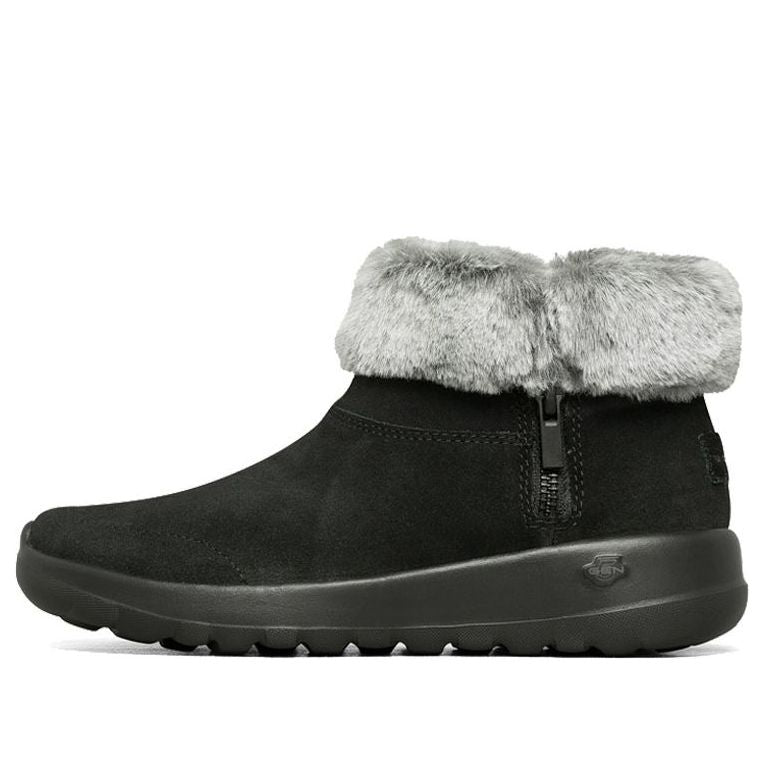 Ботинки (WMNS) Skechers On-The-Go Joy Snow Boots Fur 'Black White'